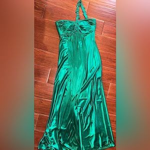 Morgan & Co. Womens Strap Lined Formal One Shoulder Gown